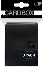 Cargar imagen en el visor de la galería, Ultra-Pro: Pro15+ Cardbox 3 Pack Solid Black