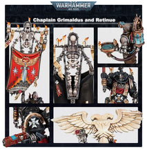 Cargar imagen en el visor de la galería, BLACK TEMPLARS: CHAPLAIN GRIMALDUS & RETINUE