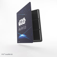 Cargar imagen en el visor de la galería, GAMEGENIC STAR WARS UNLIMITED 18-POCKET ALBUM - CARD BACK BLUE