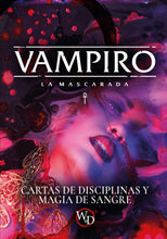 Cargar imagen en el visor de la galería, Vampiro: La Mascarada 5.ª ed.: Cartas de Disciplinas y Magia de Sangre