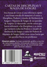 Cargar imagen en el visor de la galería, Vampiro: La Mascarada 5.ª ed.: Cartas de Disciplinas y Magia de Sangre
