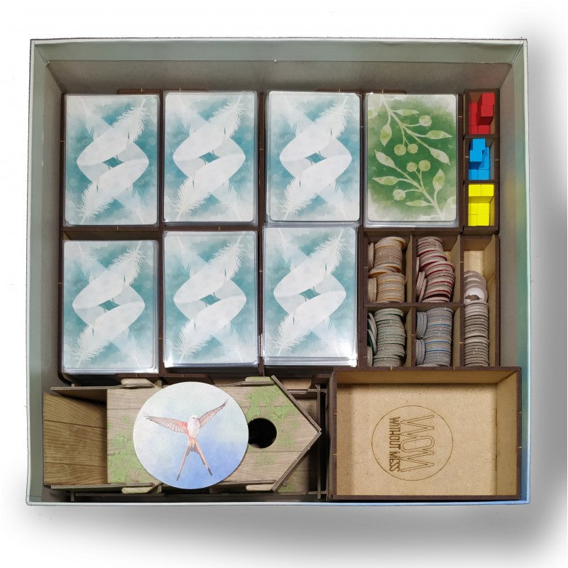 Organizador Feldherr Para Wingspan - Incluye Expansiones Europa Y Oceanía, Con Bandejas Y Portacartas Para Guardar Todo Ordenado