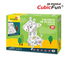 Cargar imagen en el visor de la galería, 3D Puzzle Coloring Girafee