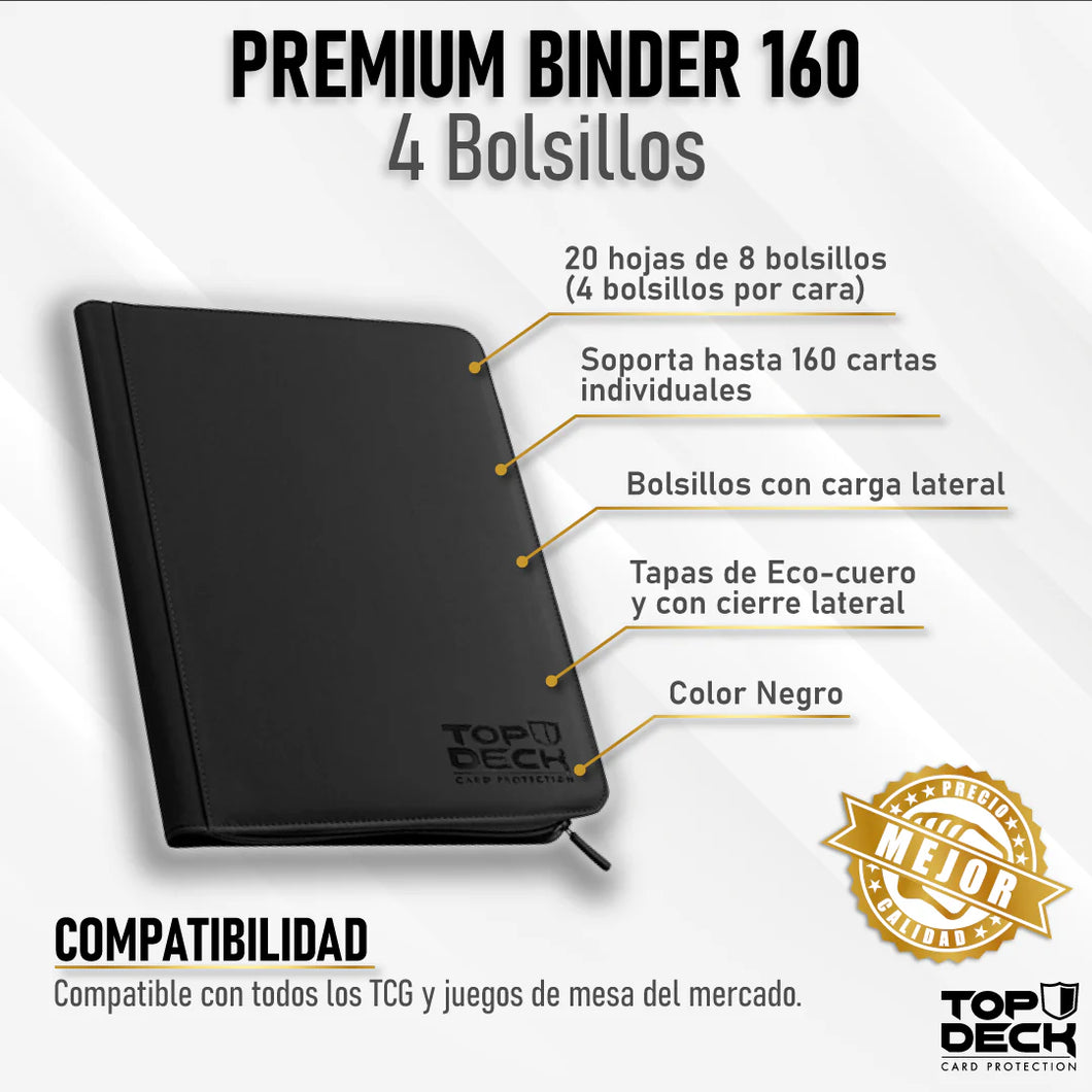 Carpeta Top Deck Premium Binder 160 4 bolsillos Flexogames Carpeta Top Deck Premium Binder 160 4 bolsillos Flexogames