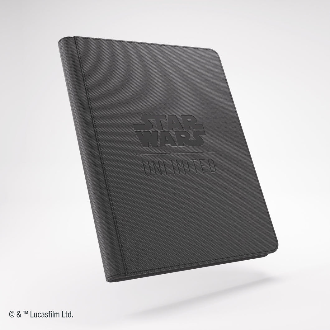 GAMEGENIC STAR WARS UNLIMITED ZIP-UP ALBUM 18-POCKET - BLACK