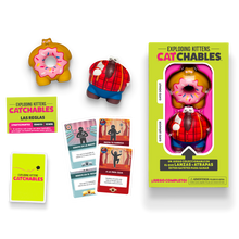 Cargar imagen en el visor de la galería, Exploding Kittens Catchables 2-Pack 1 Gato donut y Gato leñador
