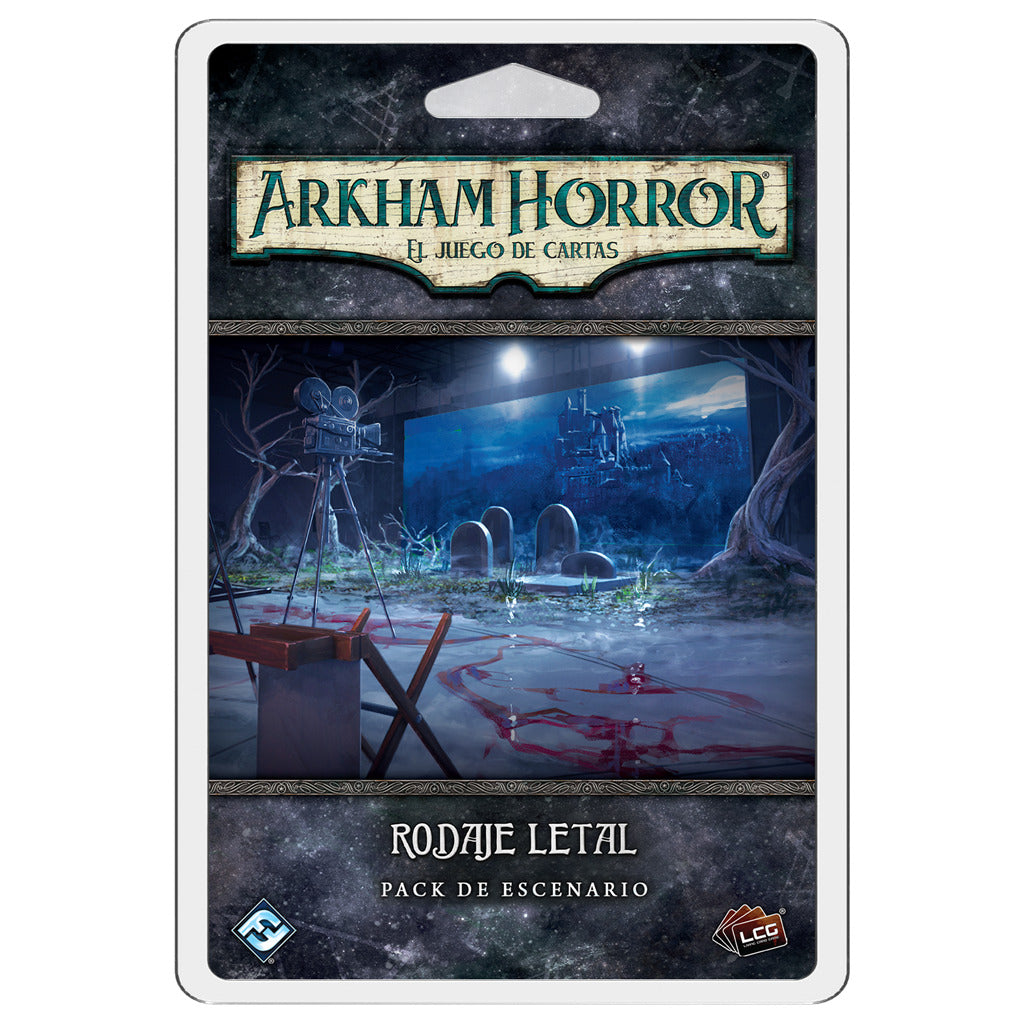 ARKHAM HORROR THE CARD GAME - RODAJE LETAL PACK DE ESCENARIO (PRE-VENTA)