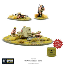Cargar imagen en el visor de la galería, Bolt Action - 8th Army weapons teams
