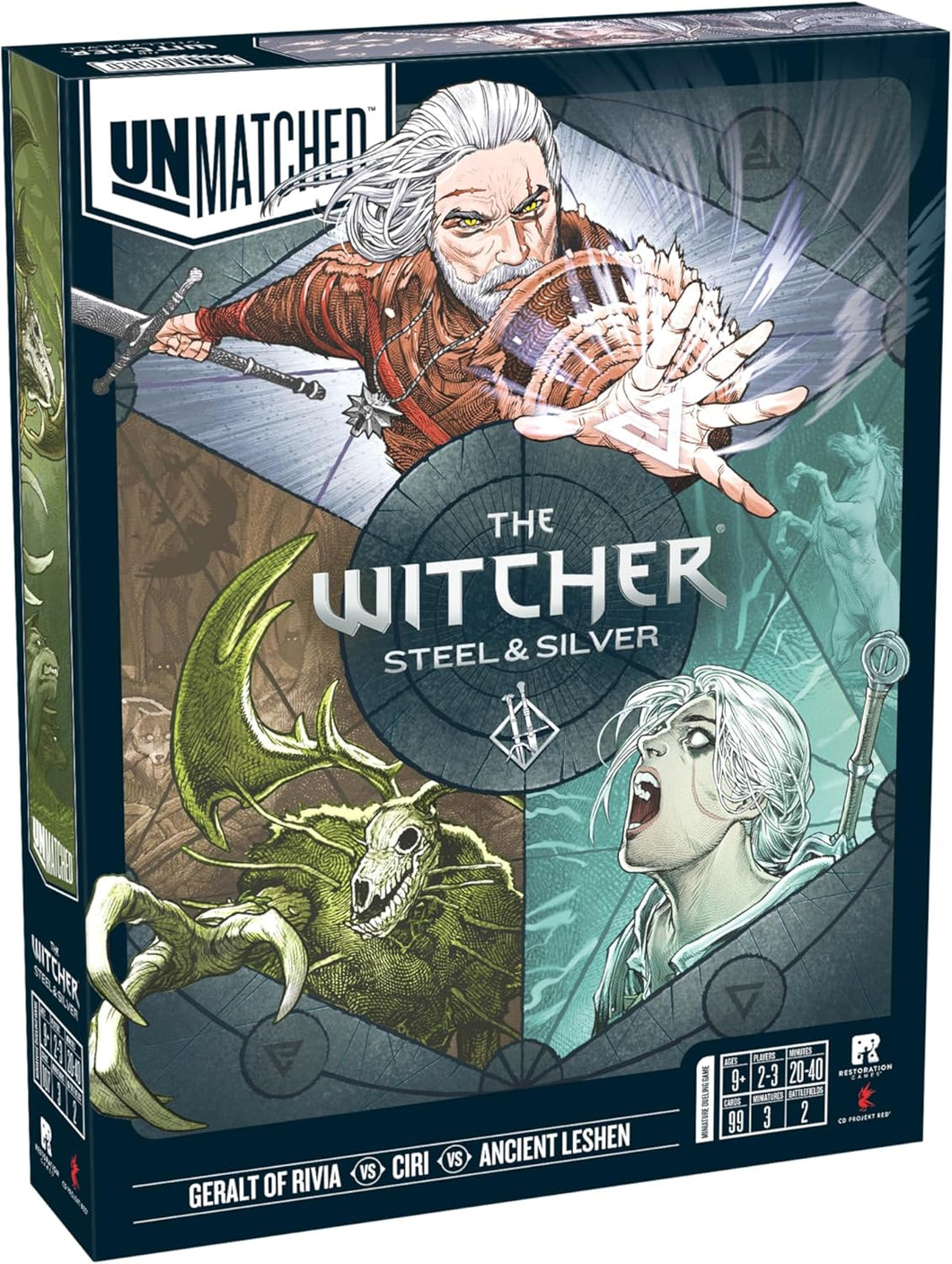 Unmatched: Witcher- Steel & Silver (Inglés)