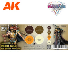 Cargar imagen en el visor de la galería, WARGAME COLOR SET. NON METALLIC METAL GOLD

