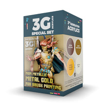 Cargar imagen en el visor de la galería, WARGAME COLOR SET. NON METALLIC METAL GOLD
