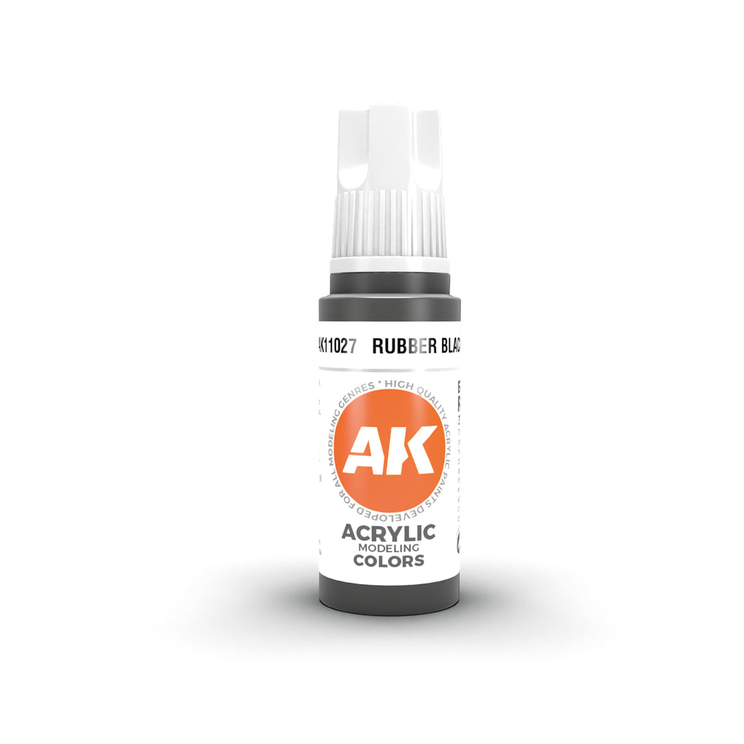 Pintura AK - Rubber Black 17ml