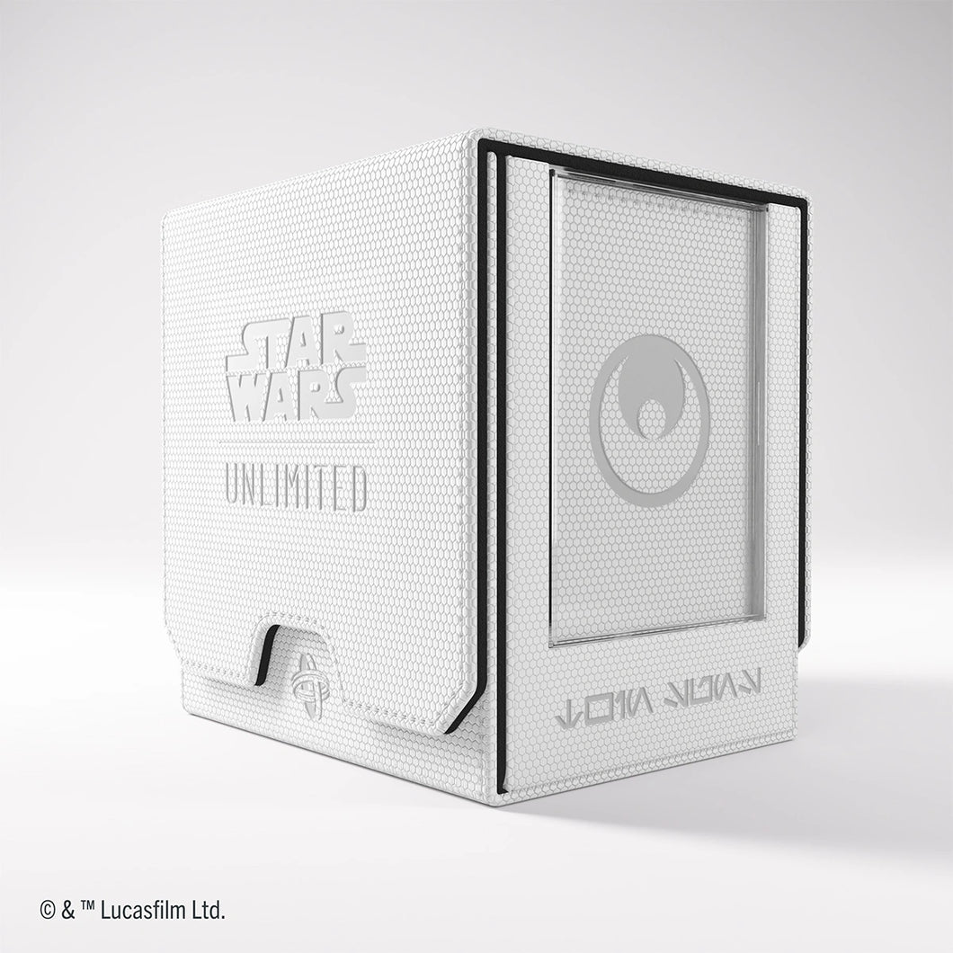GAMEGENIC STAR WARS UNLIMITED TWIN SUNS DECK POD - WHITE/ BLACK