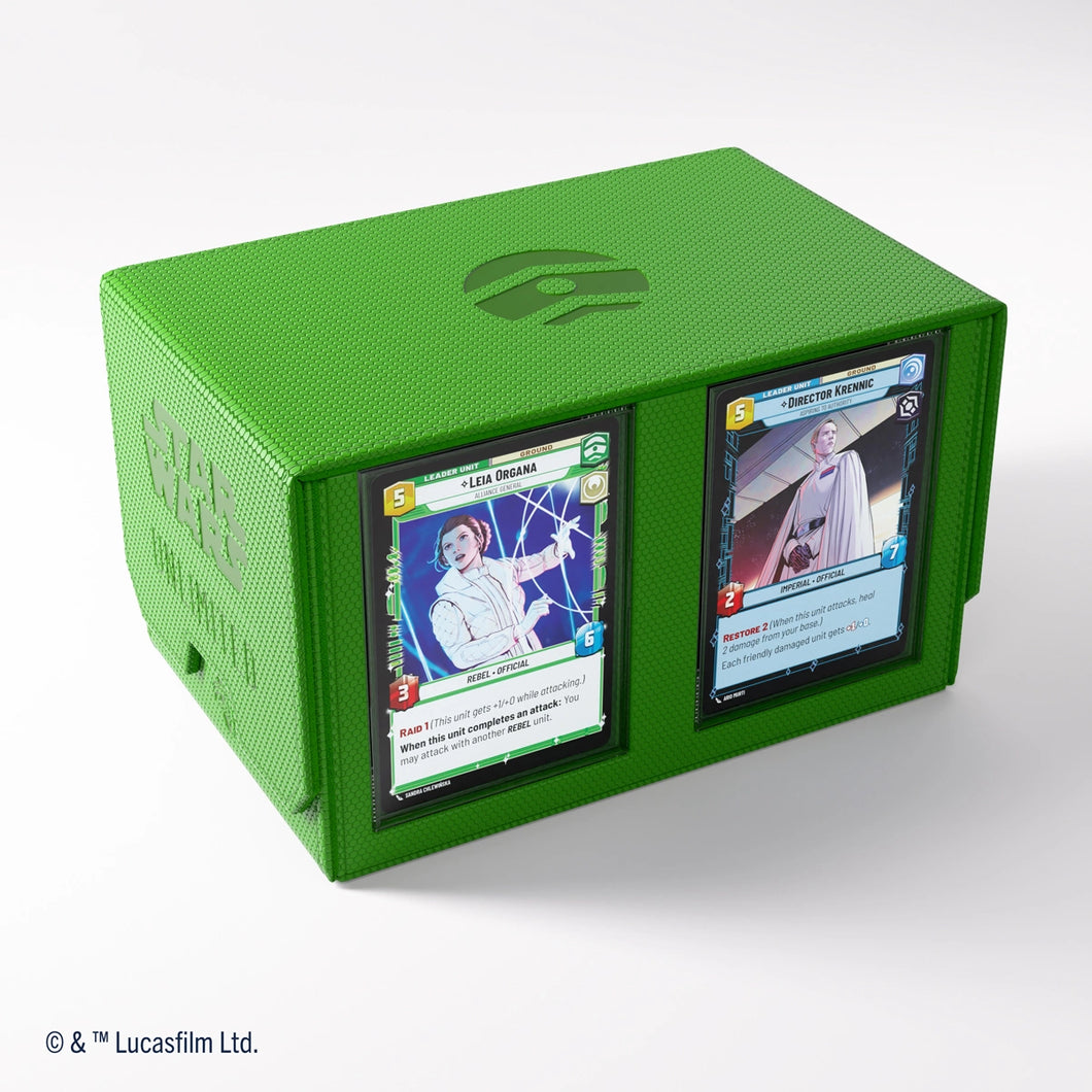 GAMEGENIC STAR WARS UNLIMITED DOUBLE DECK POD - GREEN