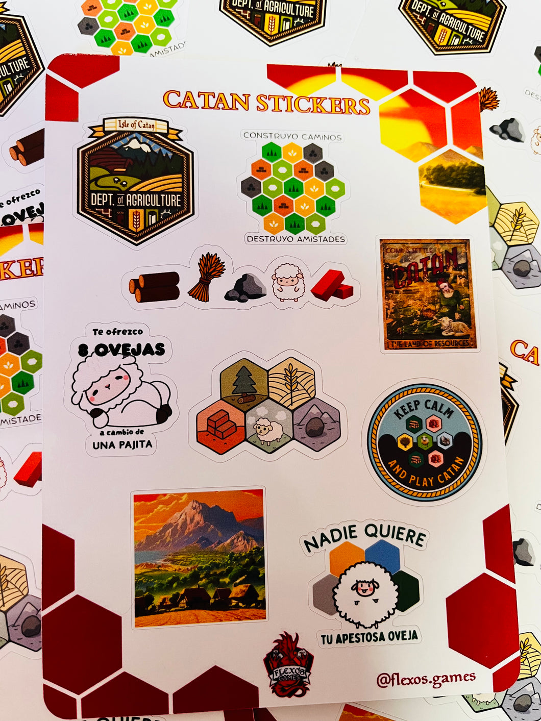 Catan Sticker Stickers Catan – Flexogames