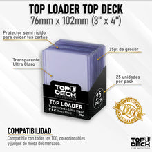 Cargar imagen en el visor de la galería, TOP LOADER top deck (25 pack)
