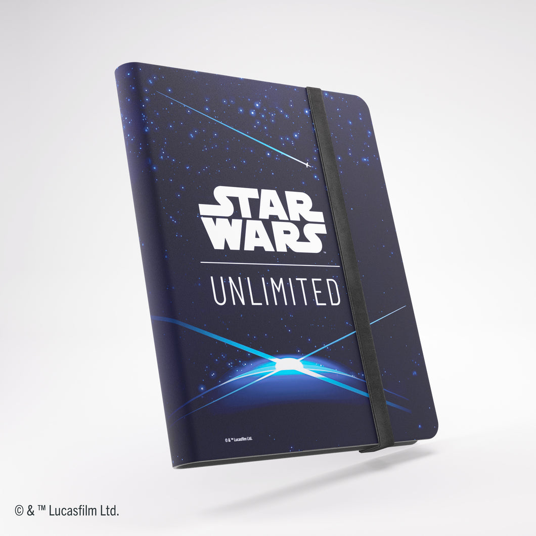 GAMEGENIC STAR WARS UNLIMITED 18-POCKET ALBUM - CARD BACK BLUE