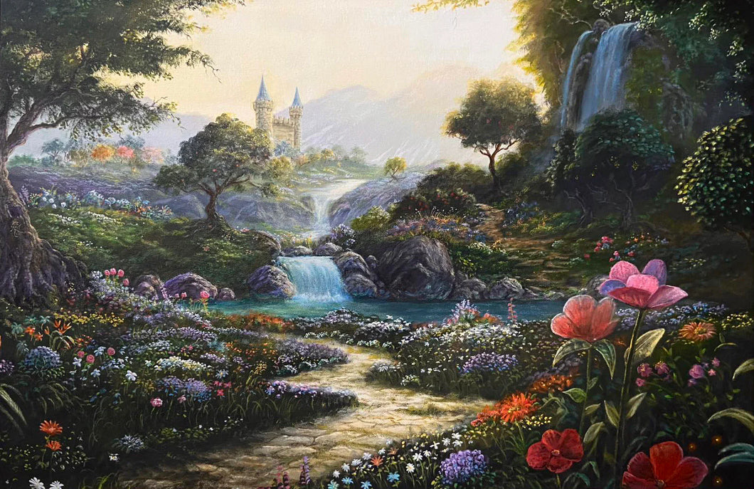 Sorcery: Contested Realm- Arthurian Legends Playmat- Valley of Delight