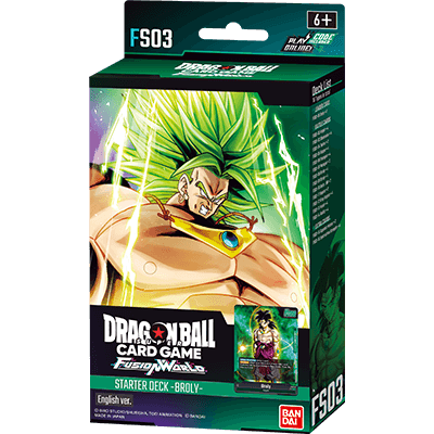 PREVENTA - STARTER DECK DBS FUSION WORLD: FS03 BROLY