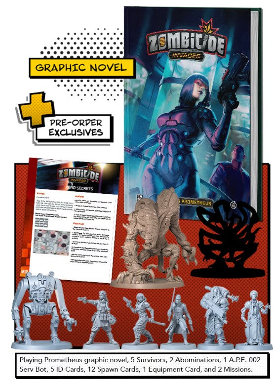 CMON Comics Vol.2: Zombicide Invader. Playing Prometheus + promos KS Exclusive (Inglés)