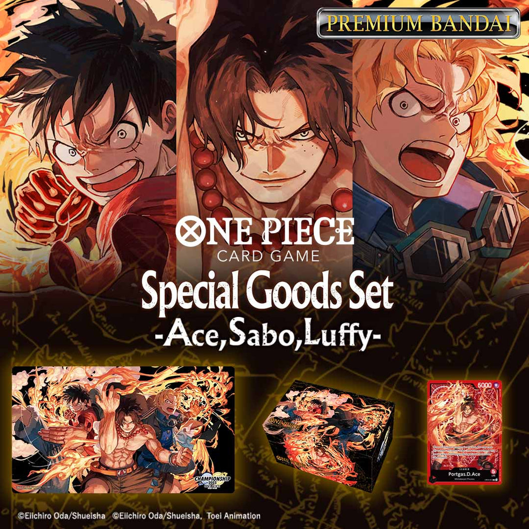 One Piece Card Game: Special Goods Set (Ace/Sabo/Luffy) (Pre-venta)