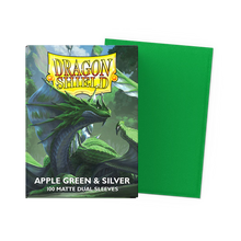 Cargar imagen en el visor de la galería, Dragon Shield Apple &amp; Green matte dual sleeves
