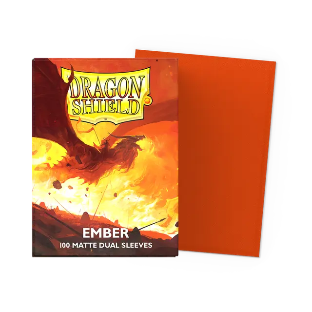 DS: MATTE DUAL Standard Sleeves (100) - Ember