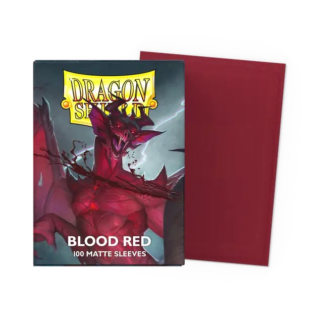 DS: Standard Sleeves (100)- Matte Blood Red