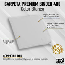 Cargar imagen en el visor de la galería, Carpeta Top Deck Cuero 12 bolsillos Variedades
