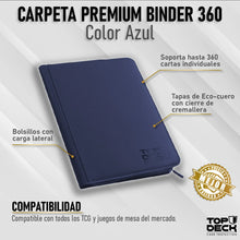 Cargar imagen en el visor de la galería, Carpeta Top Deck Cuero 9 bolsillos Variedades
