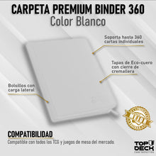 Cargar imagen en el visor de la galería, Carpeta Top Deck Cuero 9 bolsillos Variedades
