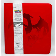 Cargar imagen en el visor de la galería, Carpeta Charizard 12-Pocket Zippered Pro Binder
