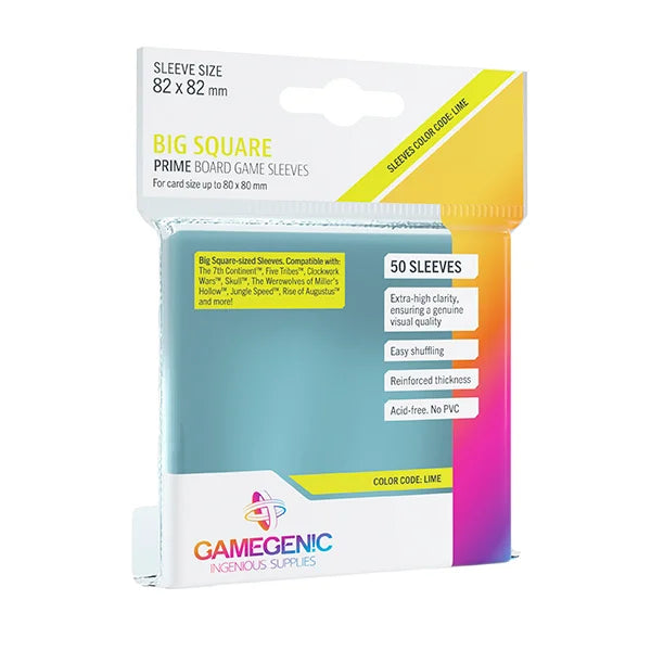 Gamegenic: Prime Board Game Sleeves Big Square - (82x82 mm)