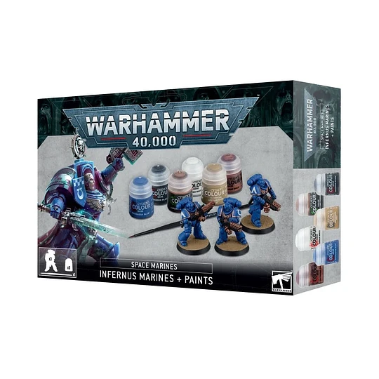 Space Marines Infernus Marines + Paints
