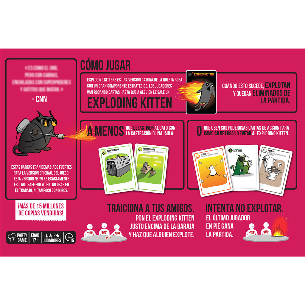 EXPLODING KITTENS NSFW EDITION 3.0 (PINK) (PREVENTA) – Flexogames