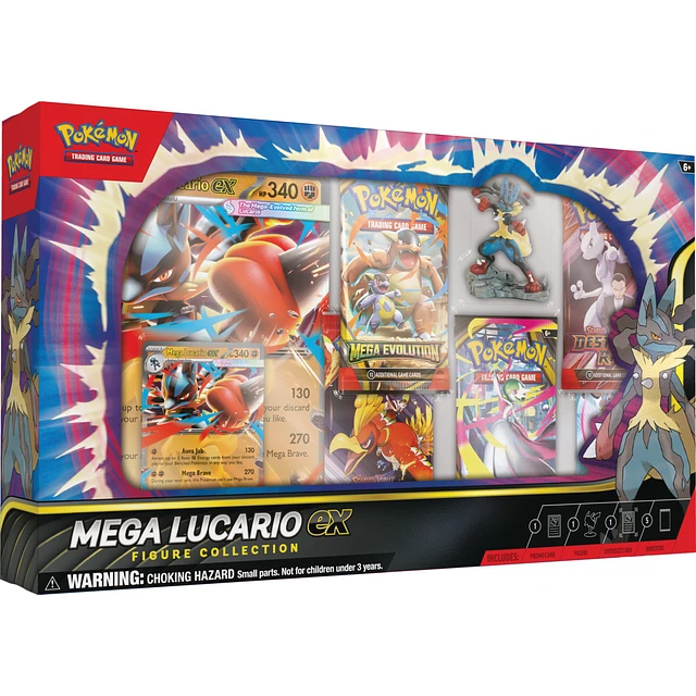 Pokemon TCG: Mega Lucario EX Figure Collection