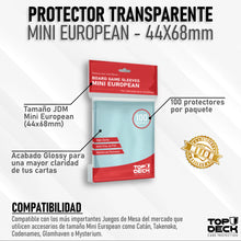 Cargar imagen en el visor de la galería, Protectores Top Deck Juegos de Mesa
