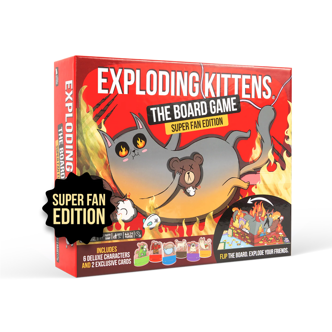 EXPLODING KITTENS THE BOARD GAME - SUPER FAN EDITION (PREMIUM VERSION- ESPAÑOL) (PRE-VENTA)