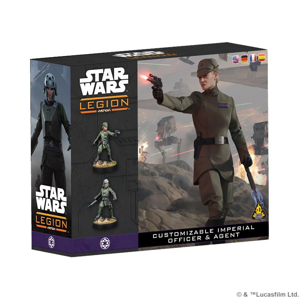 STAR WARS LEGION - CUSTOMIZABLE IMPERIAL OFFICER & AGENT (Pre-venta)