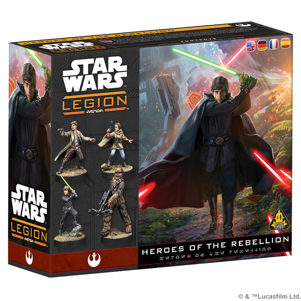 STAR WARS LEGION - HEROES OF THE REBELLION CHARACTER PACK (Pre-venta)