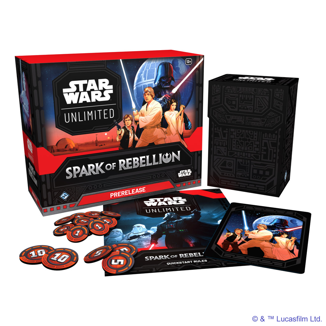 Star Wars Unlimited Spark of Rebellion Prerelease Box Español (Pre-venta)