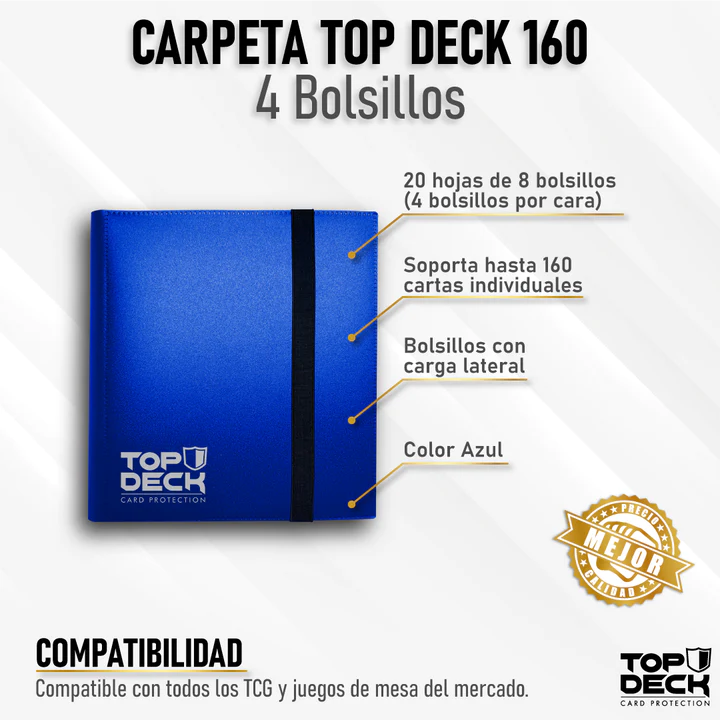 Carpeta Top Deck 4 bolsillos Variedades