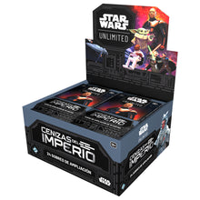 Cargar imagen en el visor de la galería, STAR WARS UNLIMITED - ASHES OF THE EMPIRE BOOSTER DISPLAY (ESPAÑOL)

