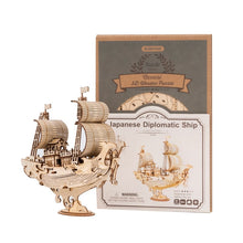 Cargar imagen en el visor de la galería, Mini 3D Puzzle Japanese Diplomatic Ship
