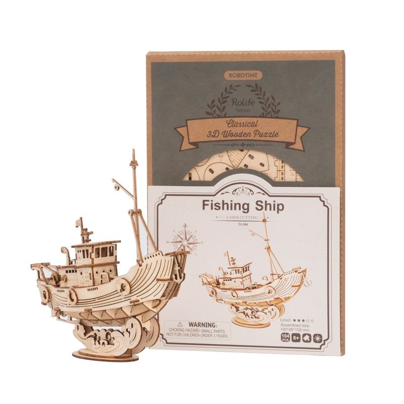 Mini 3D Puzzle Fishing Ship