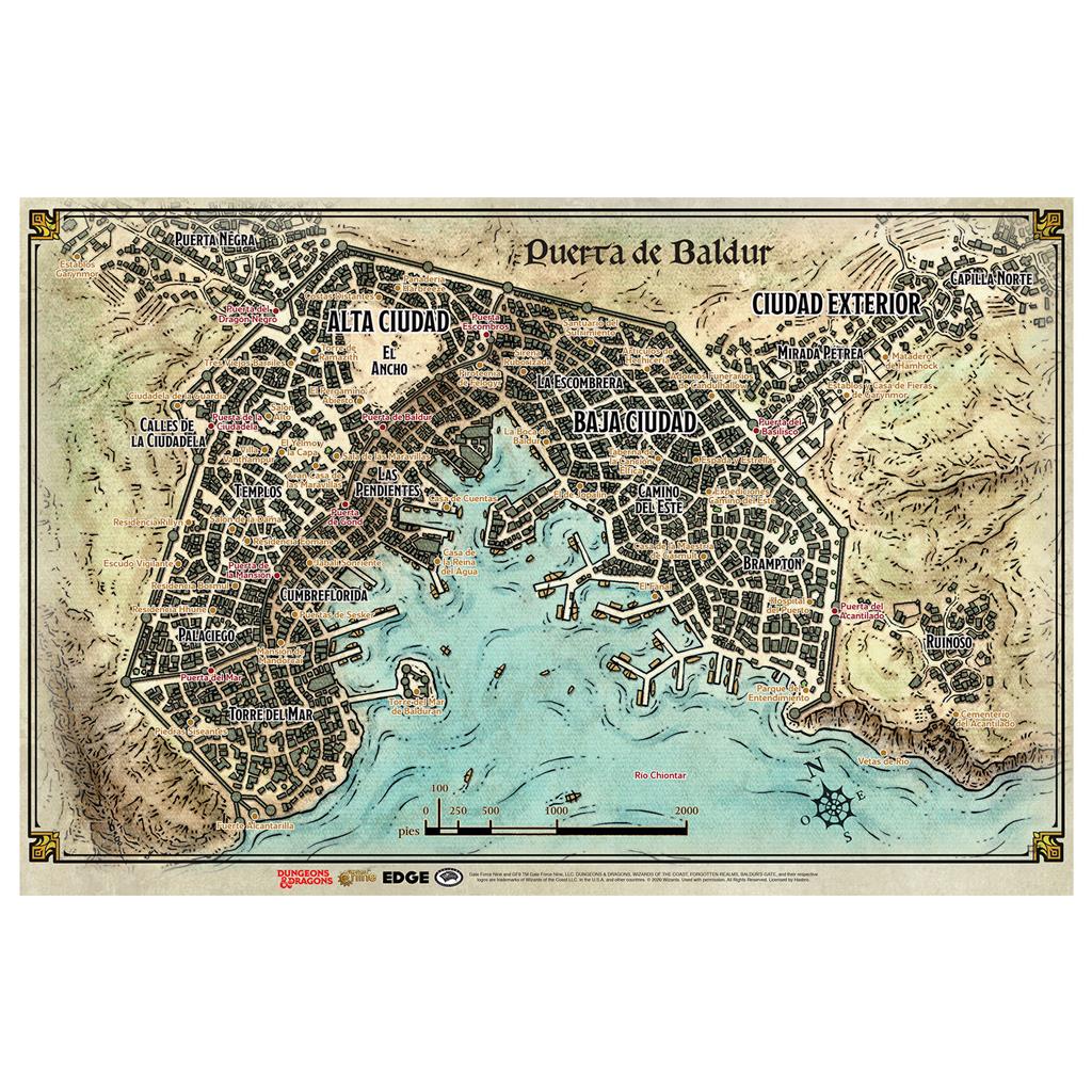 Dungeons & Dragons: Mapa de Puerta de Baldur