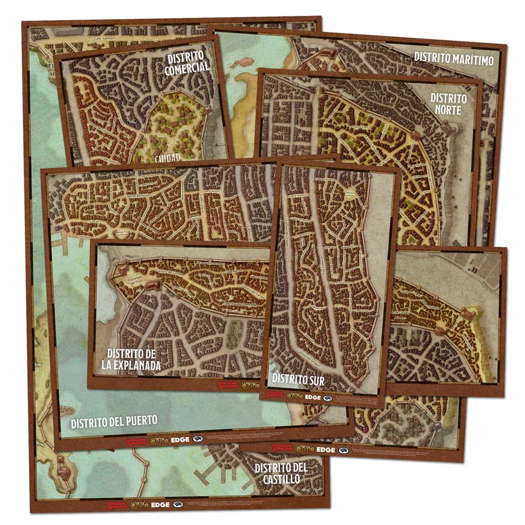 Dungeons & Dragons: Set de mapas de los distritos de Waterdeep