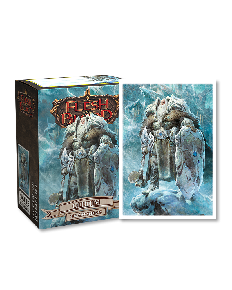 Dragon Shield Sleeves: Standard- Matte 'Flesh & Blood Oldhim' Art (100)