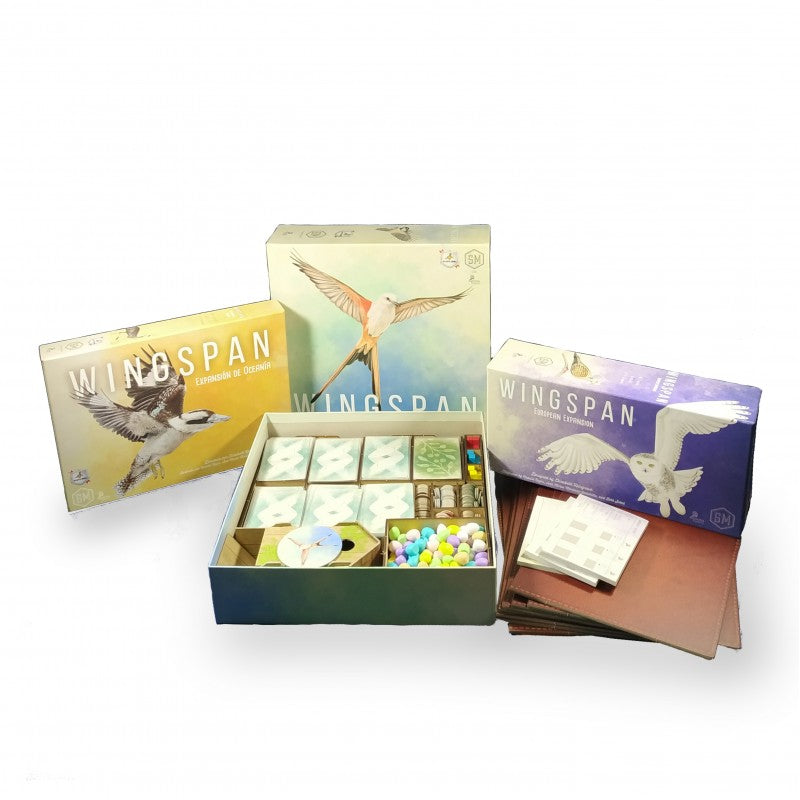 INSERTO COMPATIBLE CON WINGSPAN (BASE + EXPANSIÓN EUROPEA + EXPANSIÓN OCEANÍA)